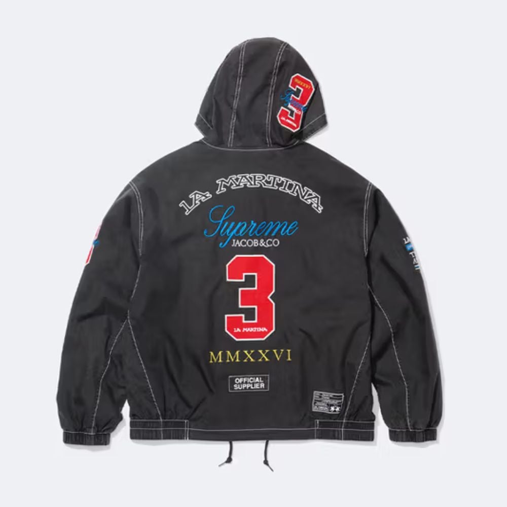 Supreme x La Martina Lightweight Hooded Jacket Black