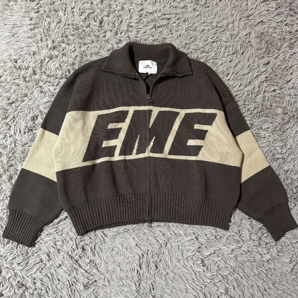 Eme Studios Thrill Zipper Knit Brown